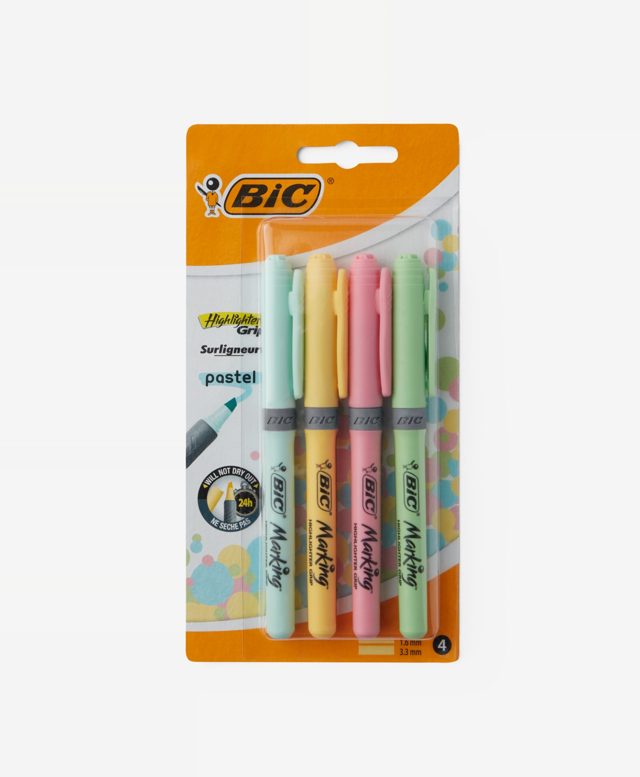 Subrayadores BiC® 4 piezas en colores pastel - Pepco España
