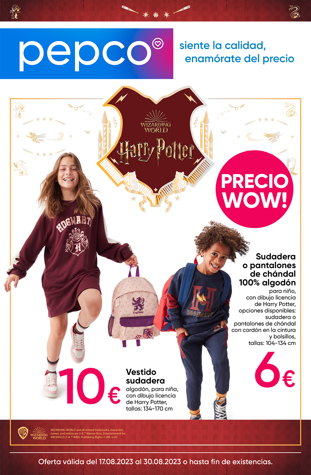 Pijama de niña con estampado con licencia de Harry Potter - Pepco España