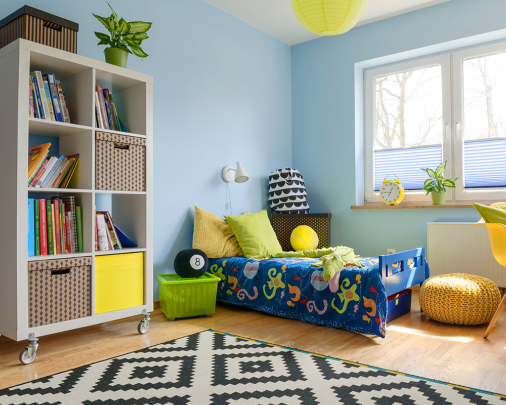 Una habitación infantil colorida