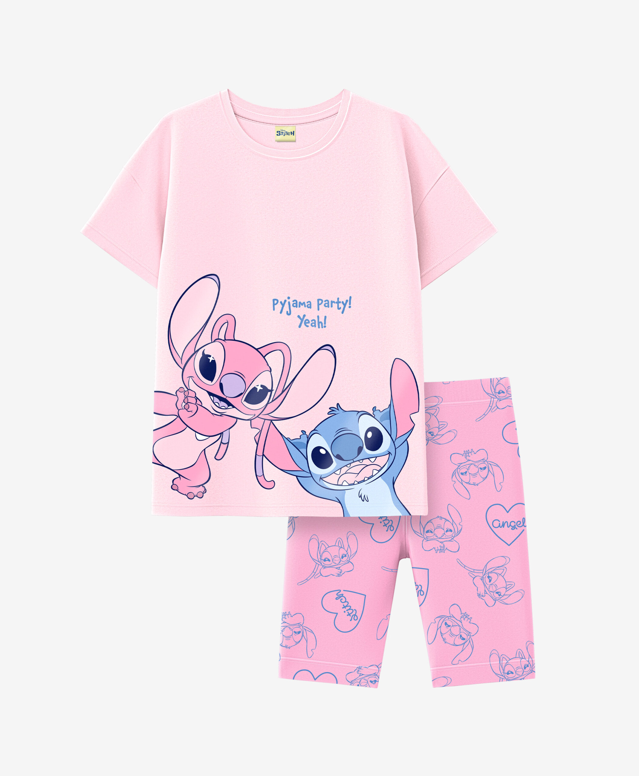 Pijama Macacão Pijama De Stitch Rosado Para NiÃ±a Pijama Stitch