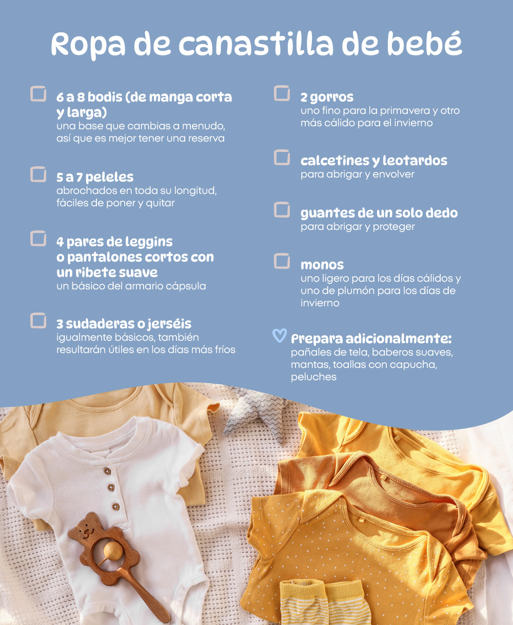 Ropa de canastilla de bebé 