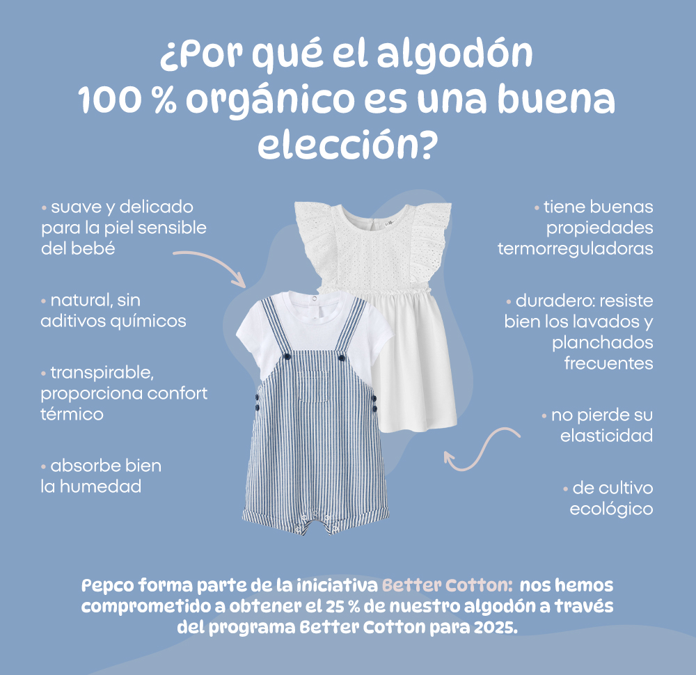 ¿Por qué el algodón 100 % orgánico es una buena elección? 