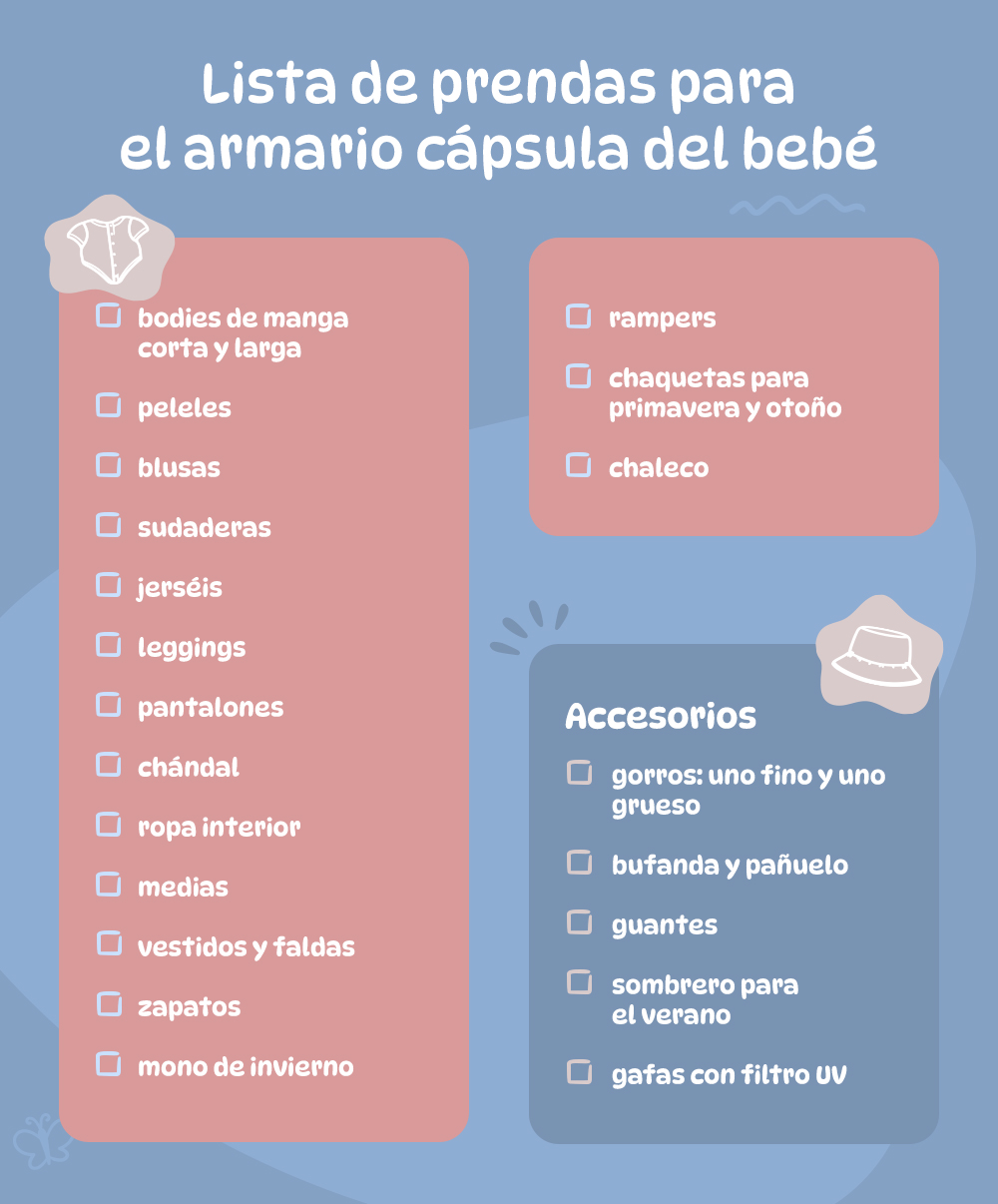 Alt: Lista de prendas para el armario cápsula del bebé 