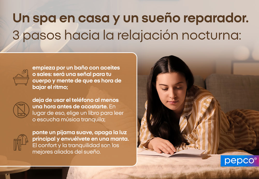 Un spa en casa y un sueño reparador. 3 pasos hacia la relajación nocturna: