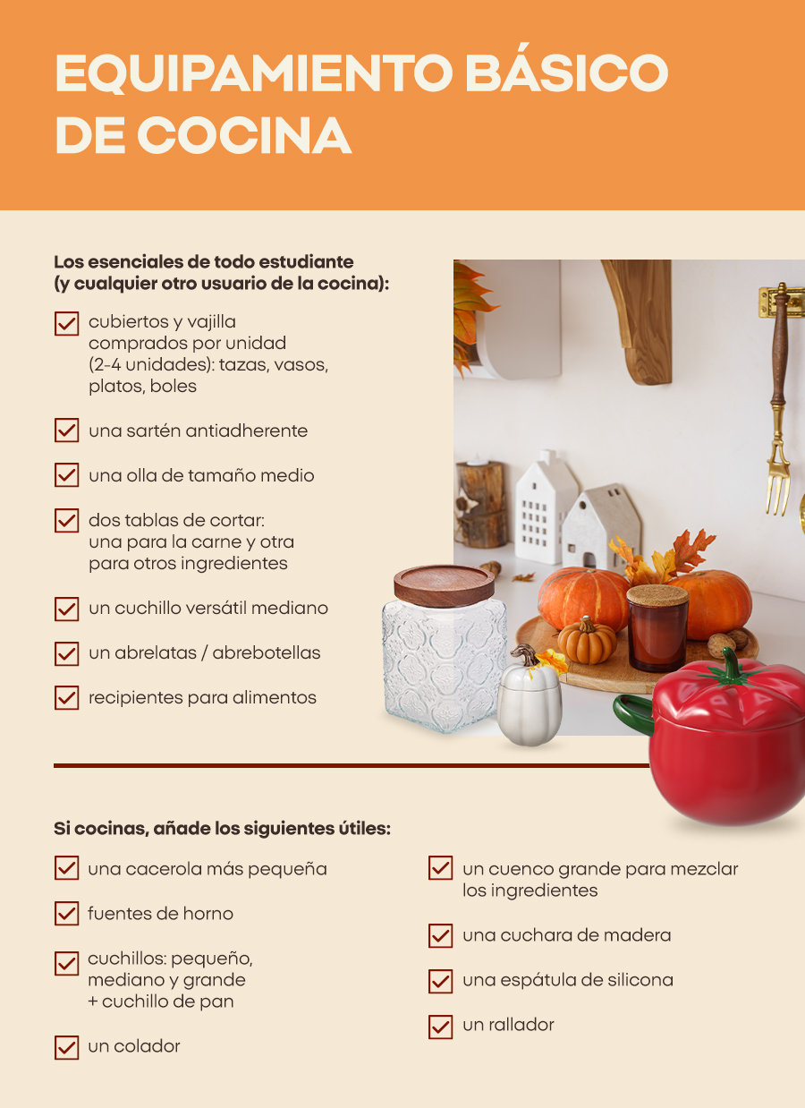 Equipamiento básico de cocina 