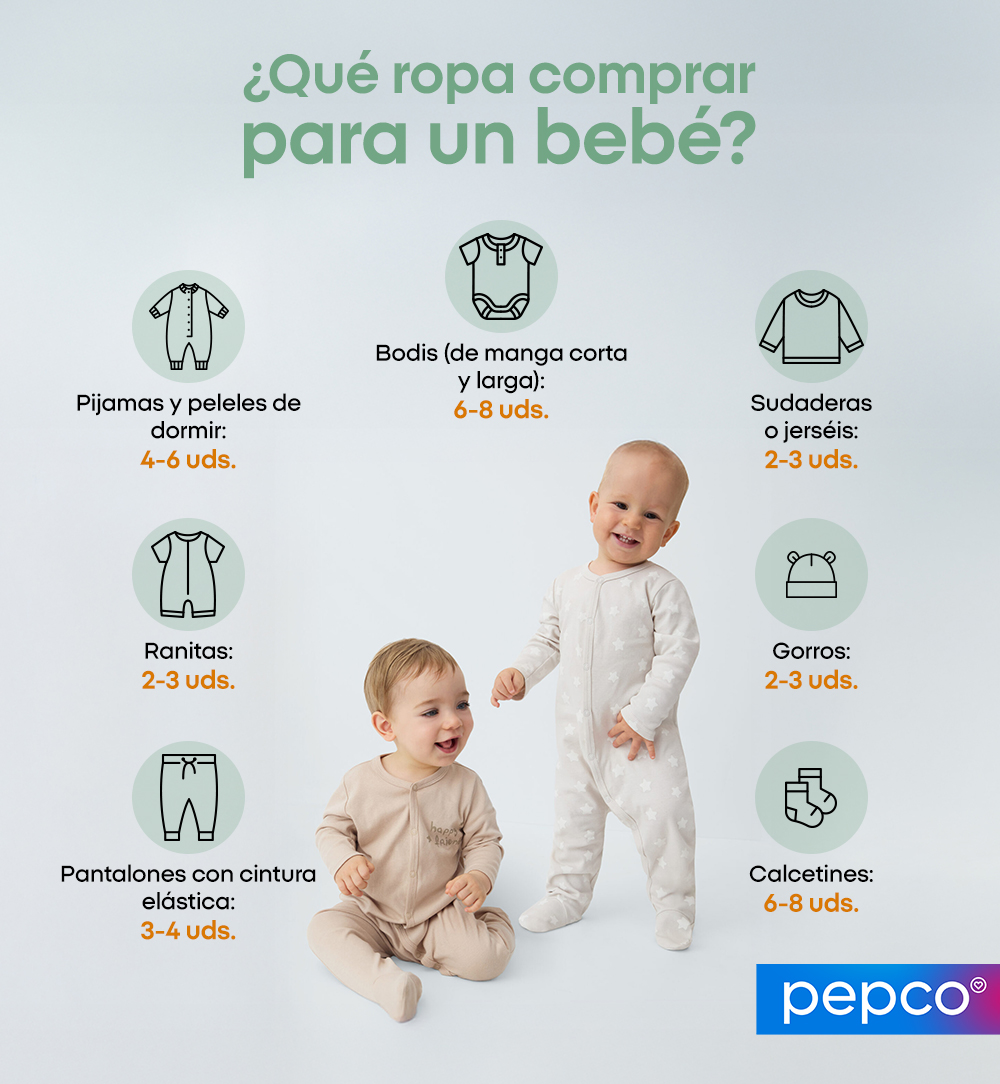 ¿Qué ropa comprar para un bebé?