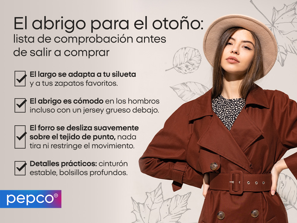 El abrigo para el otoño: lista de comprobación antes de salir a comprar