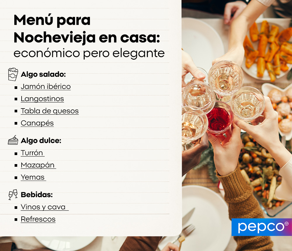 Menú para Nochevieja en casa: económico pero elegante 